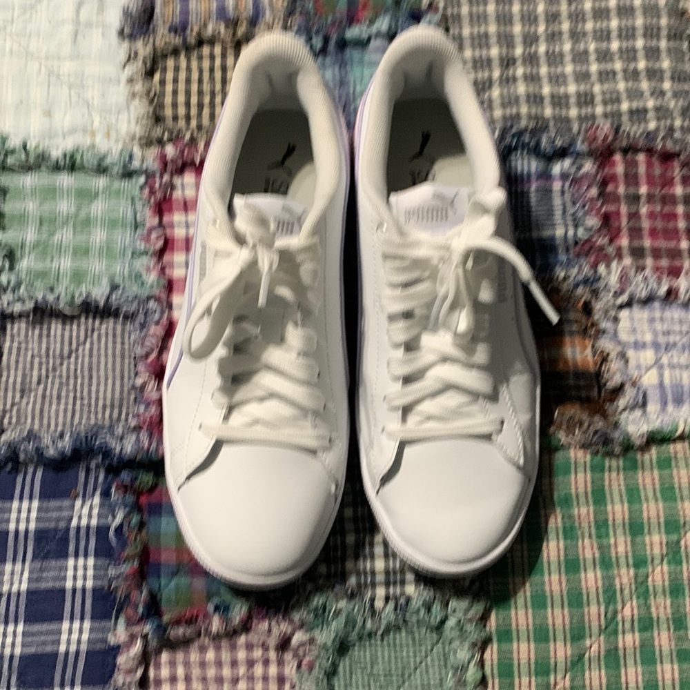 Puma sneakers, white, size 7.5